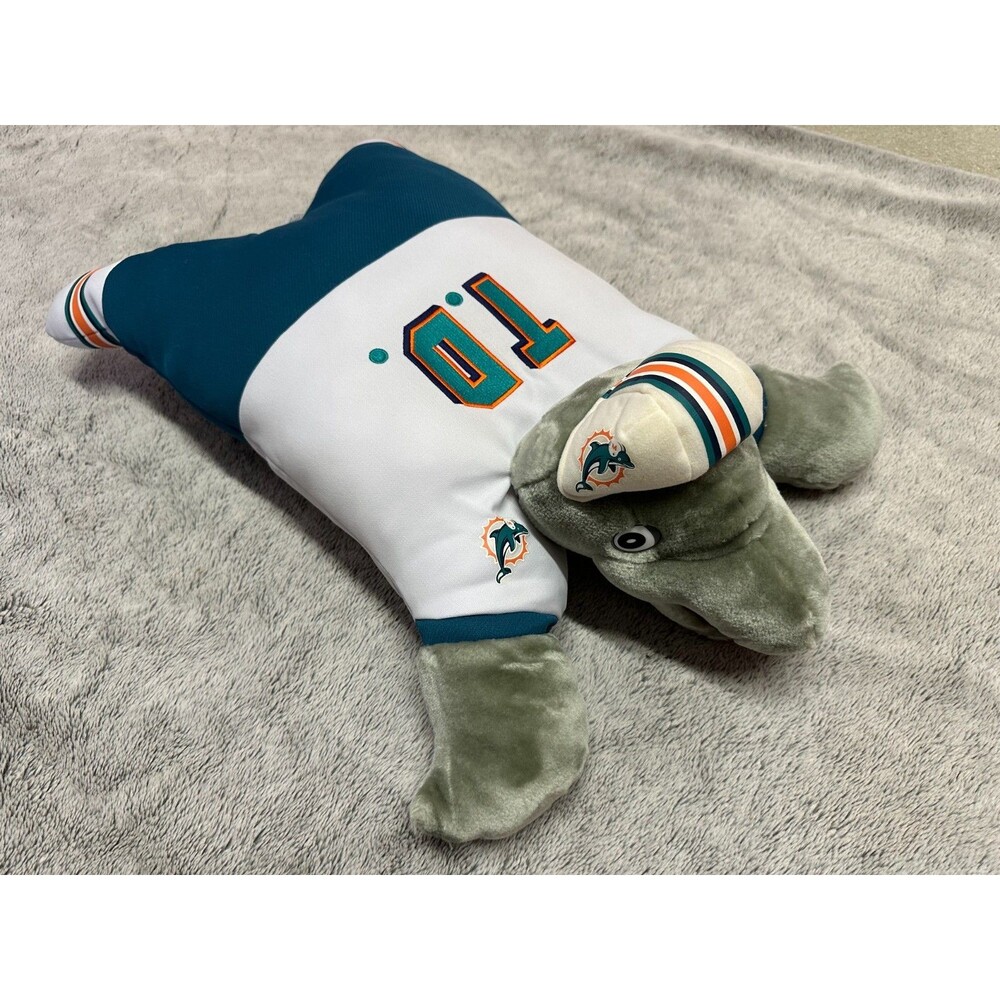 RARE Miami Dolphins 25 inches Pillow Pet Plush Toy T.D. NFL Official Mascot